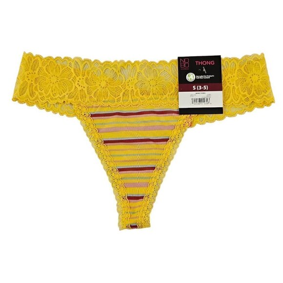 NO Boundaries NOBO Micro Lace Trim 3-Pack Thong Panties – Size Small NWT - Picture 9 of 11